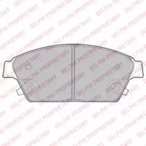 Klocki hamulcowe przednie tarczowe LP2170 DELPHI