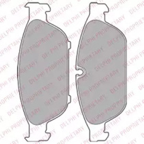 Klocki hamulcowe przednie tarczowe LP2238 DELPHI