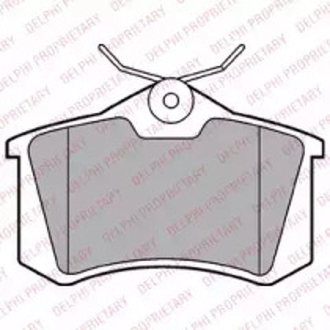 Okładziny (klocki) do hamulców tarczowych tylne LP2254 DELPHI
