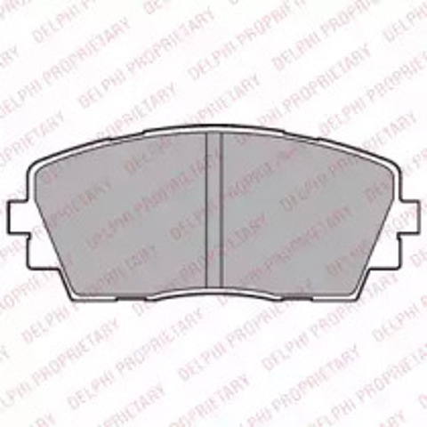 Klocki hamulcowe przednie tarczowe LP2296 DELPHI