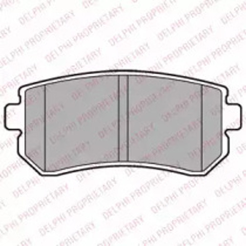 Okładziny (klocki) do hamulców tarczowych tylne LP2303 DELPHI
