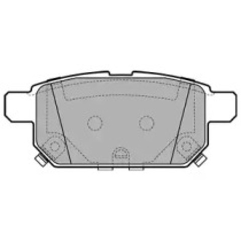 Okładziny (klocki) do hamulców tarczowych tylne LP2687 DELPHI