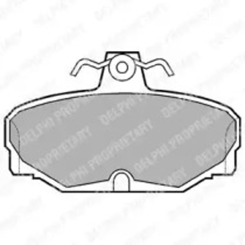 Okładziny (klocki) do hamulców tarczowych tylne LP507 DELPHI