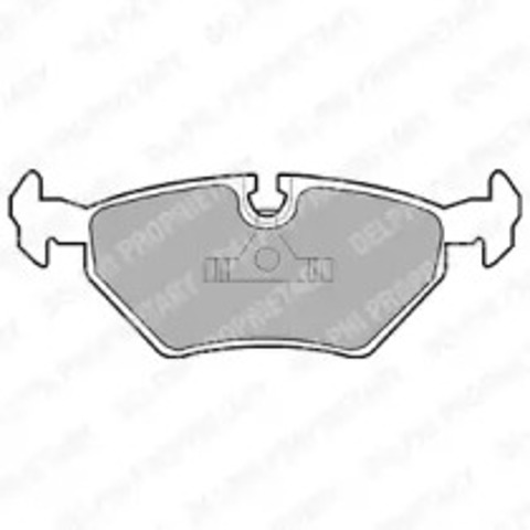 Okładziny (klocki) do hamulców tarczowych tylne LP555 DELPHI