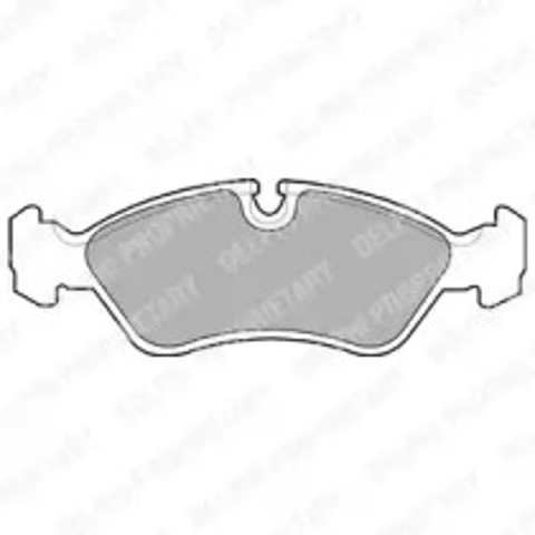 Klocki hamulcowe przednie tarczowe LP585 DELPHI