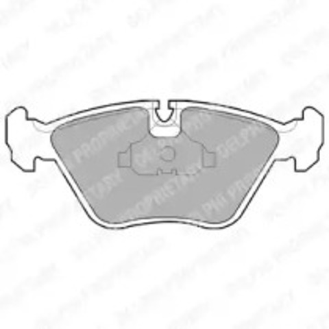 Klocki hamulcowe przednie tarczowe LP602 DELPHI