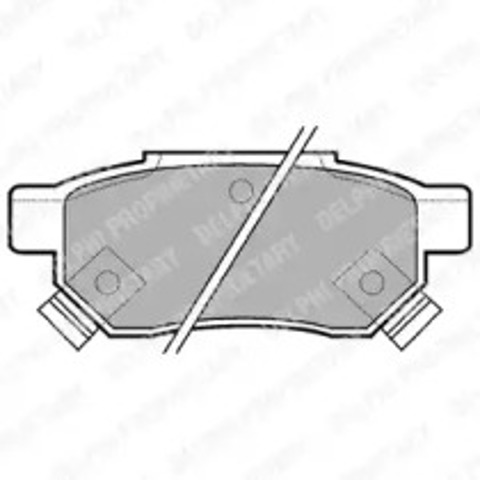 Okładziny (klocki) do hamulców tarczowych tylne LP625 DELPHI