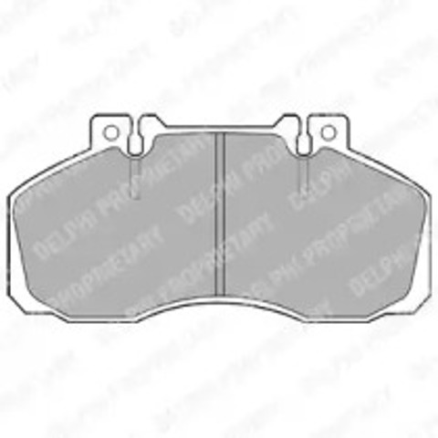 Okładziny (klocki) do hamulców tarczowych tylne LP662 DELPHI