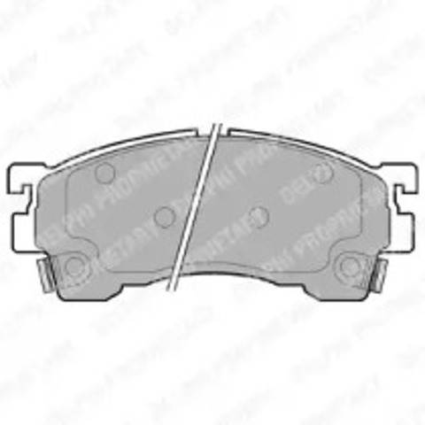 Klocki hamulcowe przednie tarczowe LP801 DELPHI