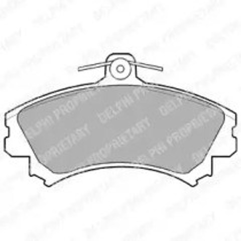 Klocki hamulcowe przednie tarczowe LP993 DELPHI