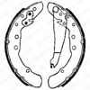 Klocki hamulcowe tylne bębnowe  LS1655 DELPHI