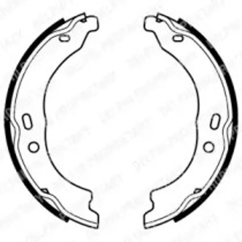 Klocki hamulca ręcznego LS1978 DELPHI