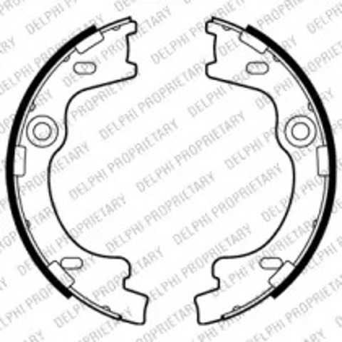 Klocki hamulca ręcznego LS2012 DELPHI