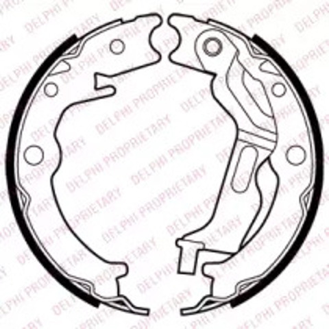 Klocki hamulca ręcznego LS2025 DELPHI