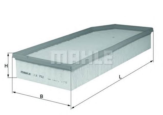 Filtr powietrza LX752 MAHLE