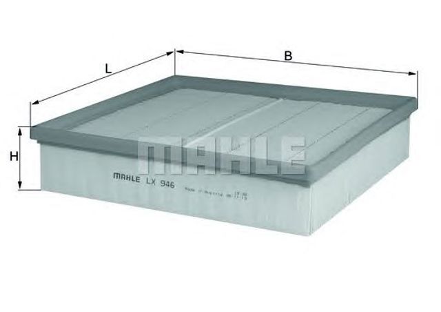 Filtr powietrza LX946 MAHLE