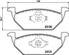 Klocki hamulcowe przednie tarczowe MDB2034 MINTEX