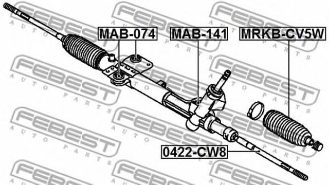 Osłona mechanizmu kierowniczego (maglownicy) MRKBCV5W FEBEST