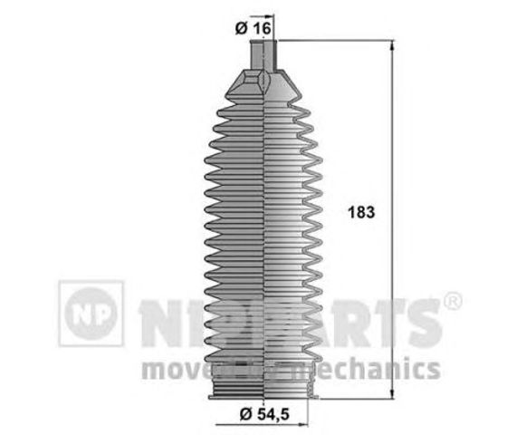 Osłona mechanizmu kierowniczego (maglownicy) N2840512 NIPPARTS