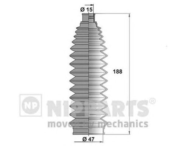Osłona mechanizmu kierowniczego (maglownicy) N2841032 NIPPARTS
