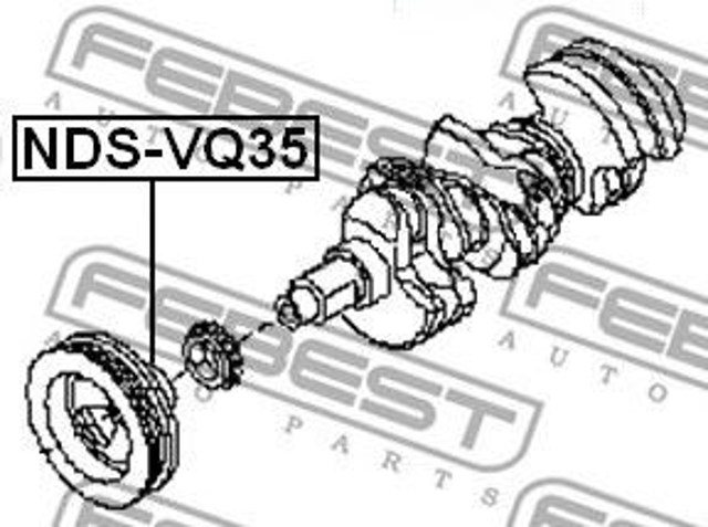 Koło pasowe wału korbowego NDSVQ35 Febest