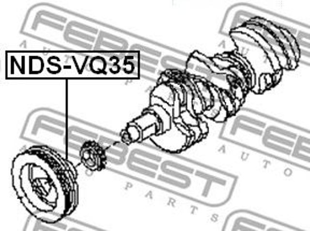 Koło pasowe wału korbowego do Nissan Teana J32