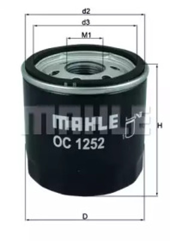 Filtr oleju OC1252 MAHLE