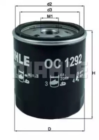 OC1292 Mahle Original