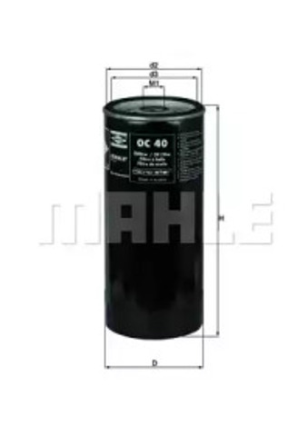 Filtr oleju OC40 MAHLE