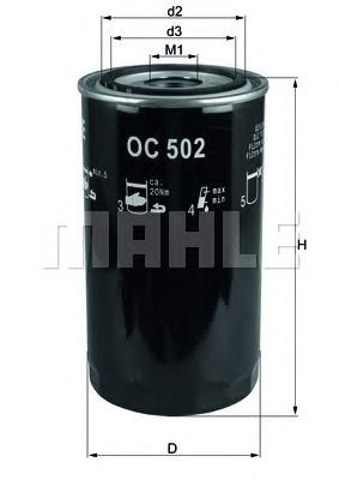 Filtr oleju DAF 45