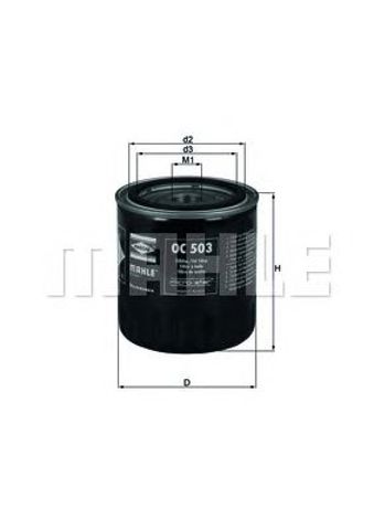 Filtr oleju OC503 MAHLE