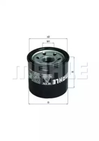 Filtr oleju OC574 MAHLE
