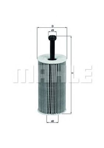 Filtr oleju OX193D MAHLE