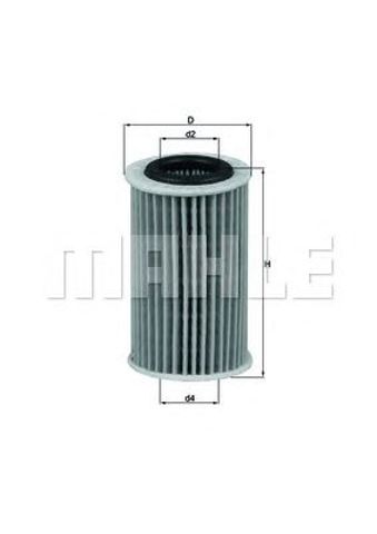 Filtr oleju OX209D MAHLE