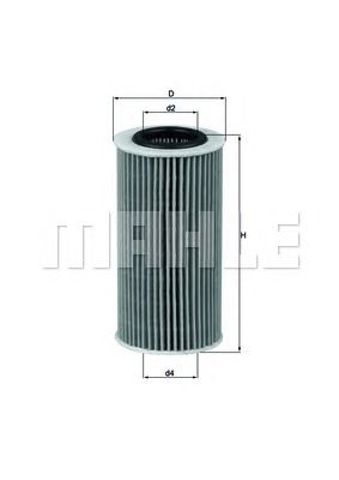 Filtr oleju OX370D MAHLE
