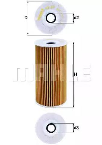 Filtr oleju OX377D MAHLE