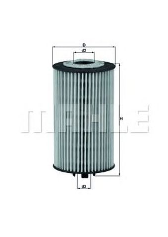 Filtr oleju OX401D MAHLE