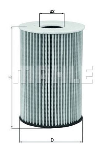 Filtr oleju OX787D MAHLE