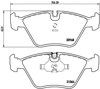 Klocki hamulcowe przednie tarczowe P06012 BREMBO