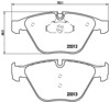 Klocki hamulcowe przednie tarczowe P06054 BREMBO