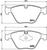 Klocki hamulcowe przednie tarczowe P06055 BREMBO