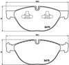 Klocki hamulcowe przednie tarczowe P06058 BREMBO