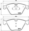 Klocki hamulcowe przednie tarczowe P06074 BREMBO