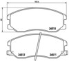 Klocki hamulcowe przednie tarczowe P10003 BREMBO