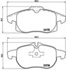 Klocki hamulcowe przednie tarczowe P10011 BREMBO