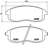 Klocki hamulcowe przednie tarczowe P23126 BREMBO