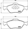 Klocki hamulcowe przednie tarczowe P24055 BREMBO