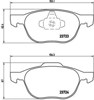 Klocki hamulcowe przednie tarczowe P24061 BREMBO