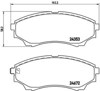 Klocki hamulcowe przednie tarczowe P24086 BREMBO