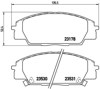 Klocki hamulcowe przednie tarczowe P28032 BREMBO